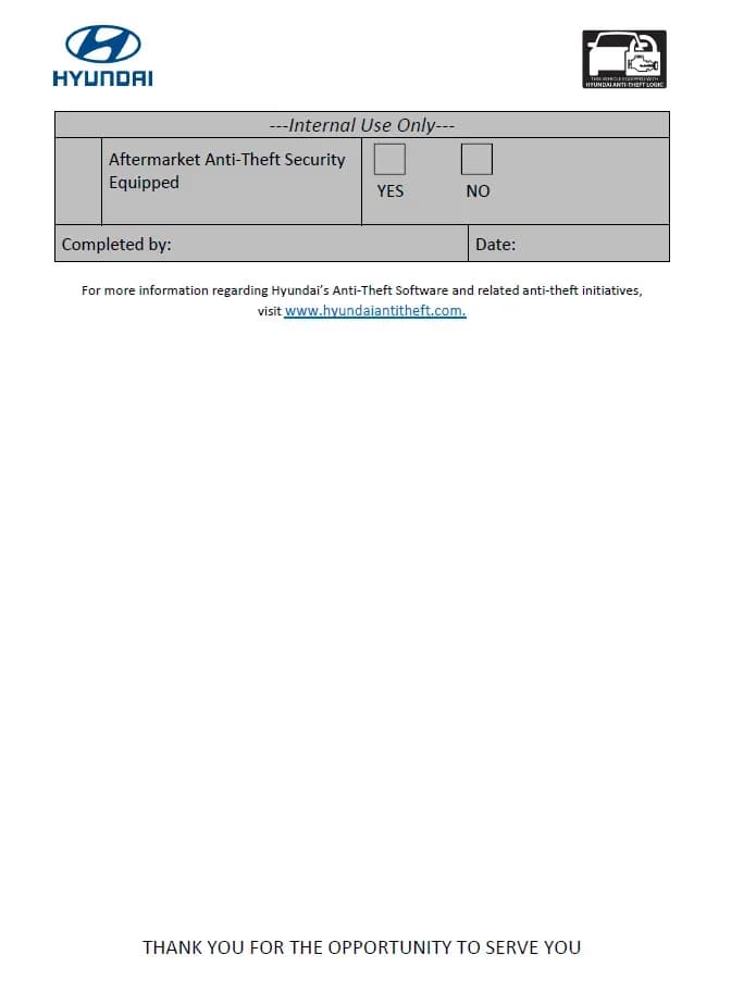 2021 Hyundai Tucson — manufacturer_communication document image 1