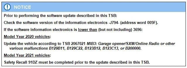 2022 Audi e-tron — manufacturer_communication document image 1