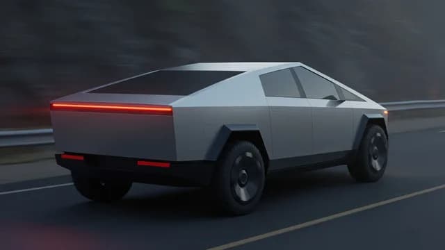 2024 TESLA Cybertruck — Tesla Cybertruck rear steering