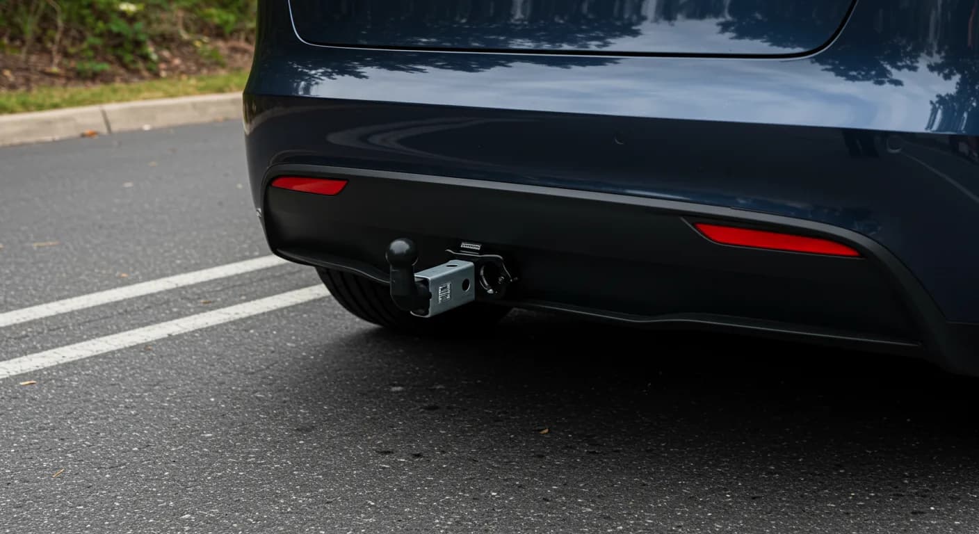 2021 TESLA Model Y — Tesla Model Y tow hitch retrofit
