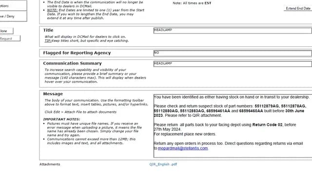 2023 Jeep Wrangler — manufacturer_communication document image 1