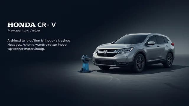2023 Honda CR-V — Honda CR-V washer motor inop