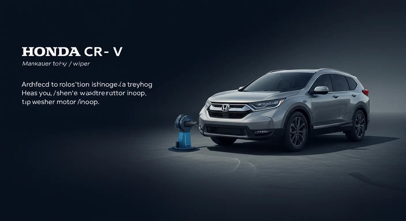 2023 Honda CR-V — Honda CR-V washer motor inop