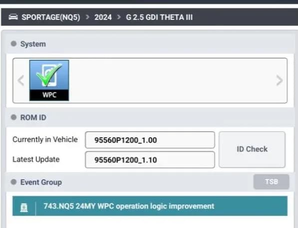 2024 Kia Sportage — manufacturer_communication document image 1