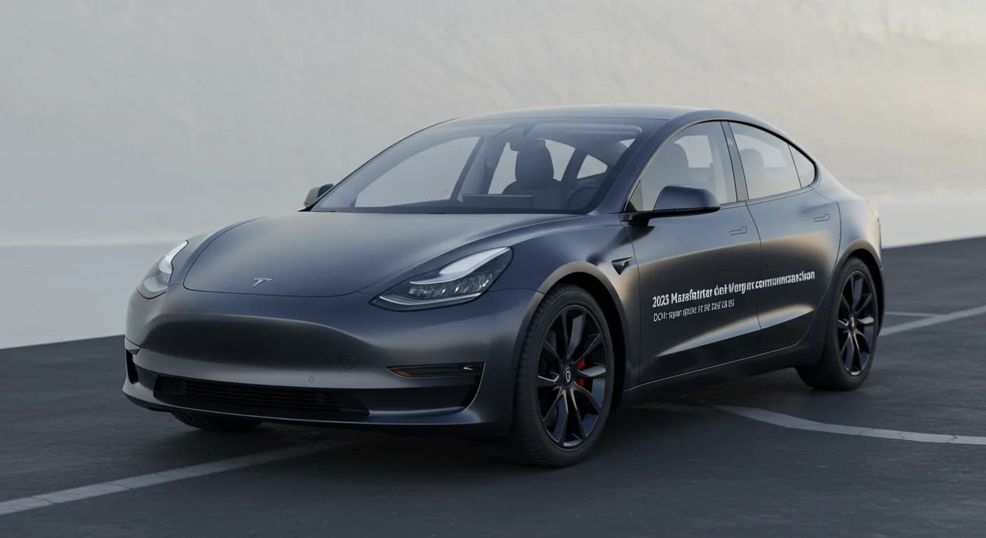 2023 TESLA Model 3 — 2023 TESLA Model 3 manufacturer_communication