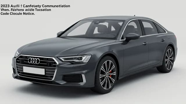 2023 Audi A6 — 2023 Audi 37P3 emissions recall
