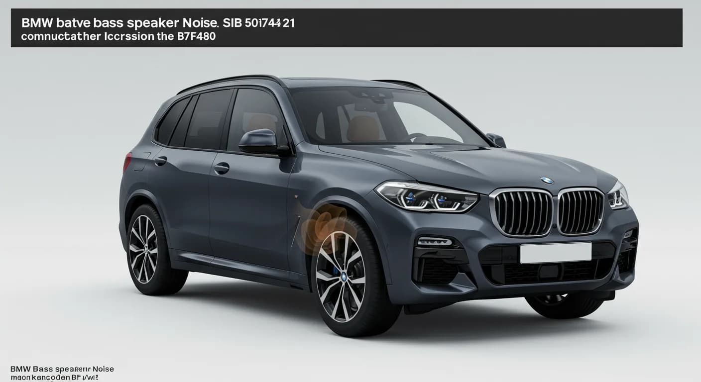 2024 BMW X5 — BMW bass speaker noise B7F480