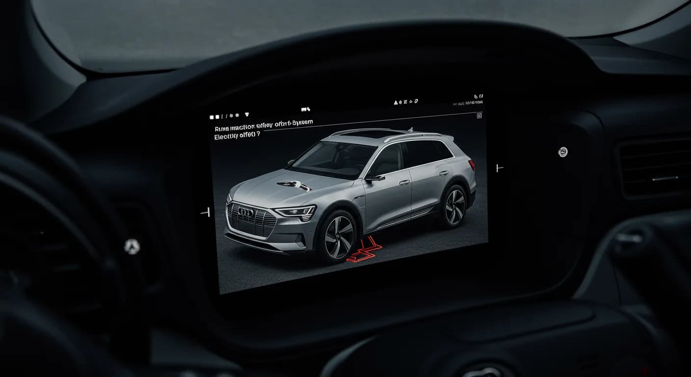 2021 Audi e-tron — Audi virtual cockpit pixel error