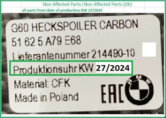 2024 BMW 530i — manufacturer_communication document image 1