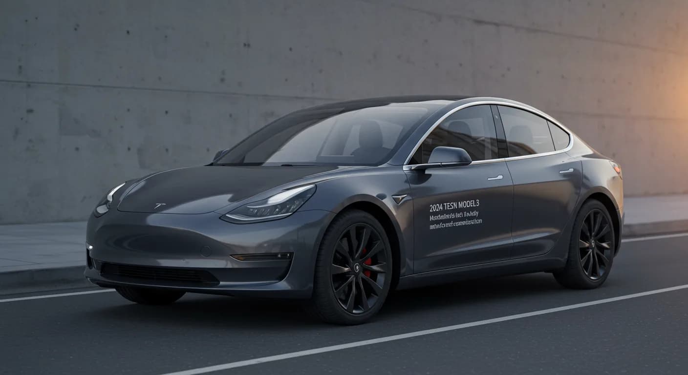 2024 TESLA Model 3 — 2024 TESLA Model 3 manufacturer_communication