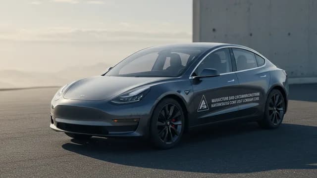 2022 TESLA Model 3 — 2022 TESLA Model 3 manufacturer_communication