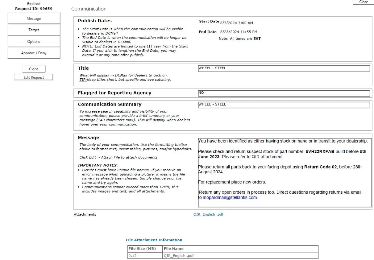 2024 Jeep Wrangler — manufacturer_communication document image 1