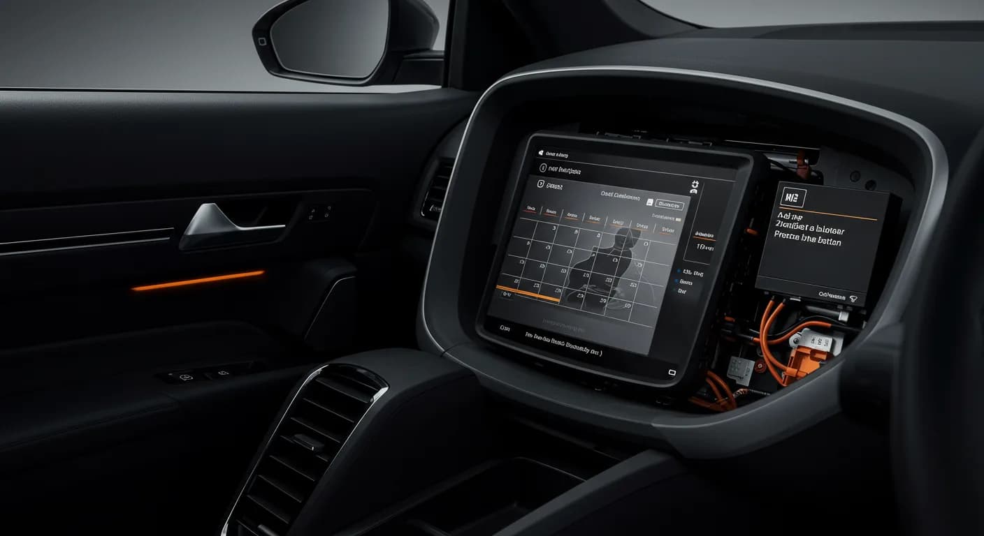 2022 Audi e-tron — Audi MIB3 calendar function