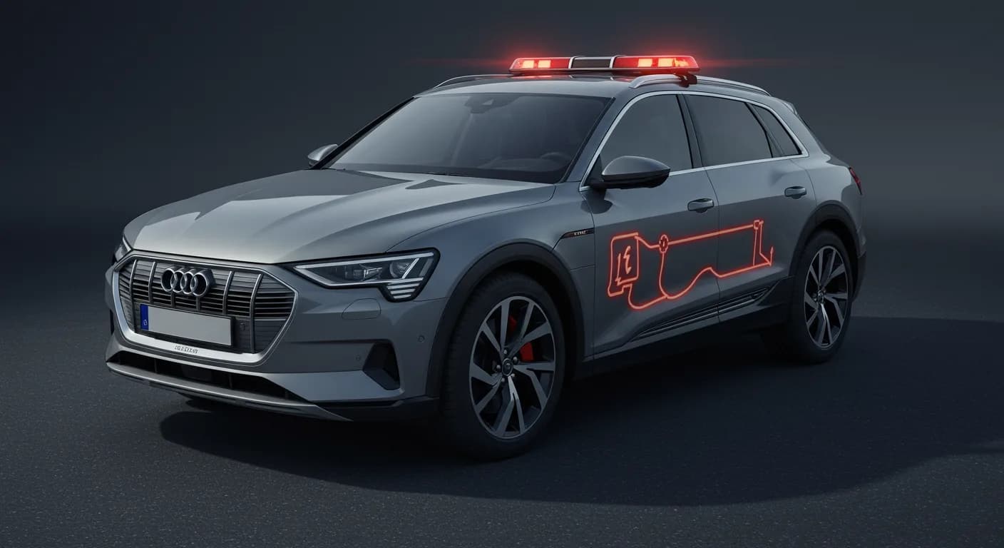 2021 Audi e-tron — Audi e-tron red electrical system fault