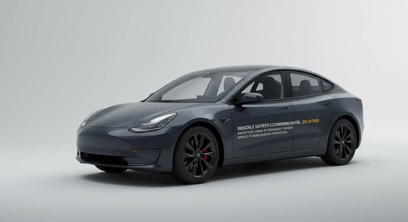 2022 TESLA Model 3 — 2022 TESLA Model 3 manufacturer_communication