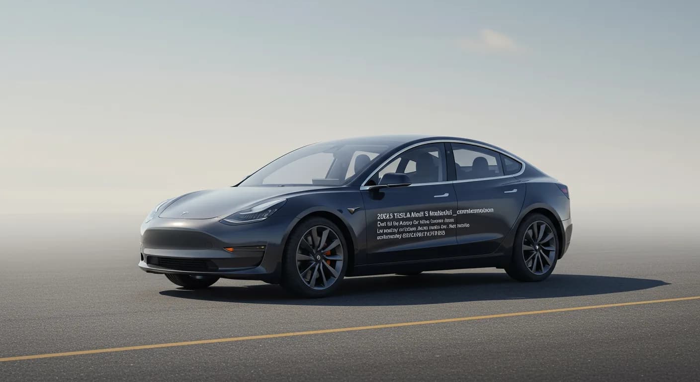 2023 TESLA Model 3 — 2023 TESLA Model 3 manufacturer_communication