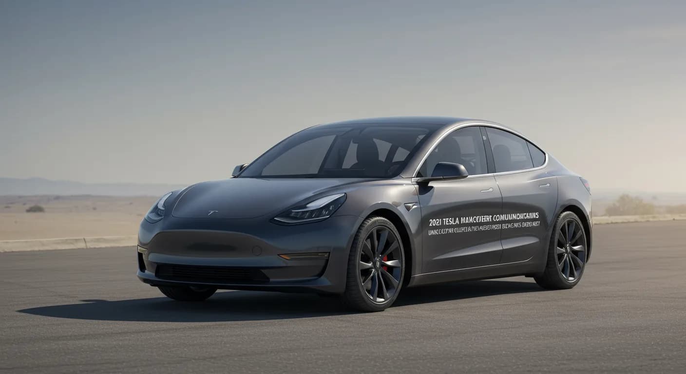 2021 TESLA Model 3 — 2021 TESLA Model 3 manufacturer_communication