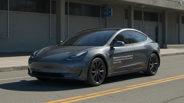 2024 TESLA Model 3 — 2024 TESLA Model 3 manufacturer_communication