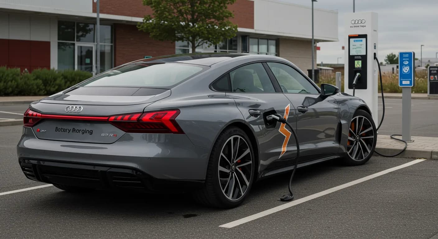 2026 Audi S e-tron GT — Audi e-tron GT battery charging