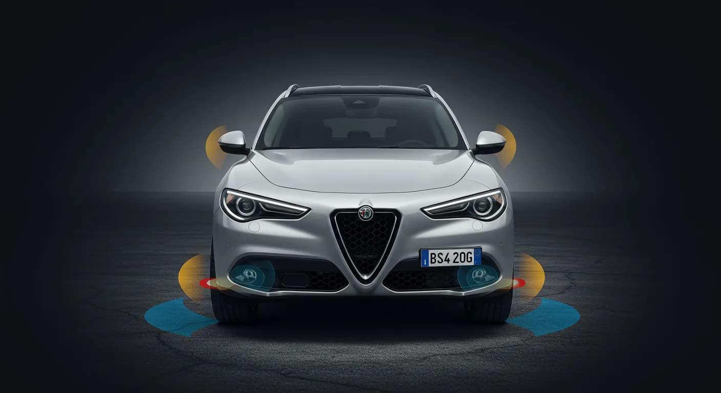 2023 Alfa Romeo Stelvio — Alfa Romeo Stelvio FCW ACC warning