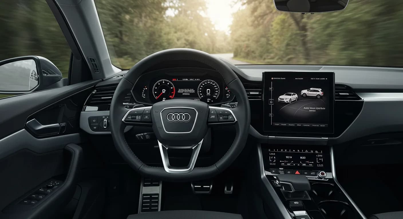 2022 Audi e-tron — Audi virtual cockpit pixel error