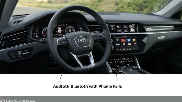 2022 Audi e-tron — Audi Bluetooth pairing fails