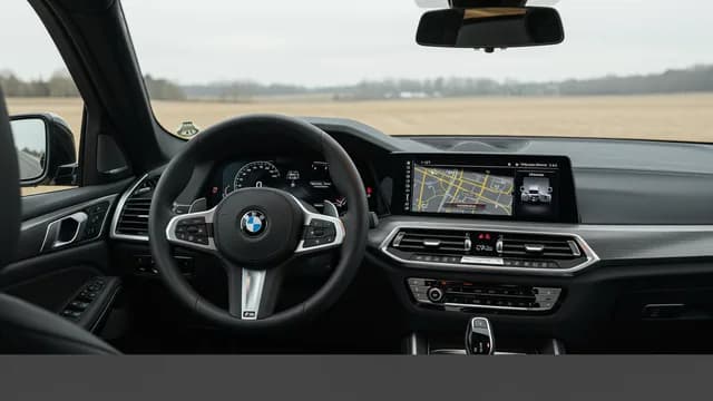 2025 BMW X5 — 2025 BMW HUD navigation display