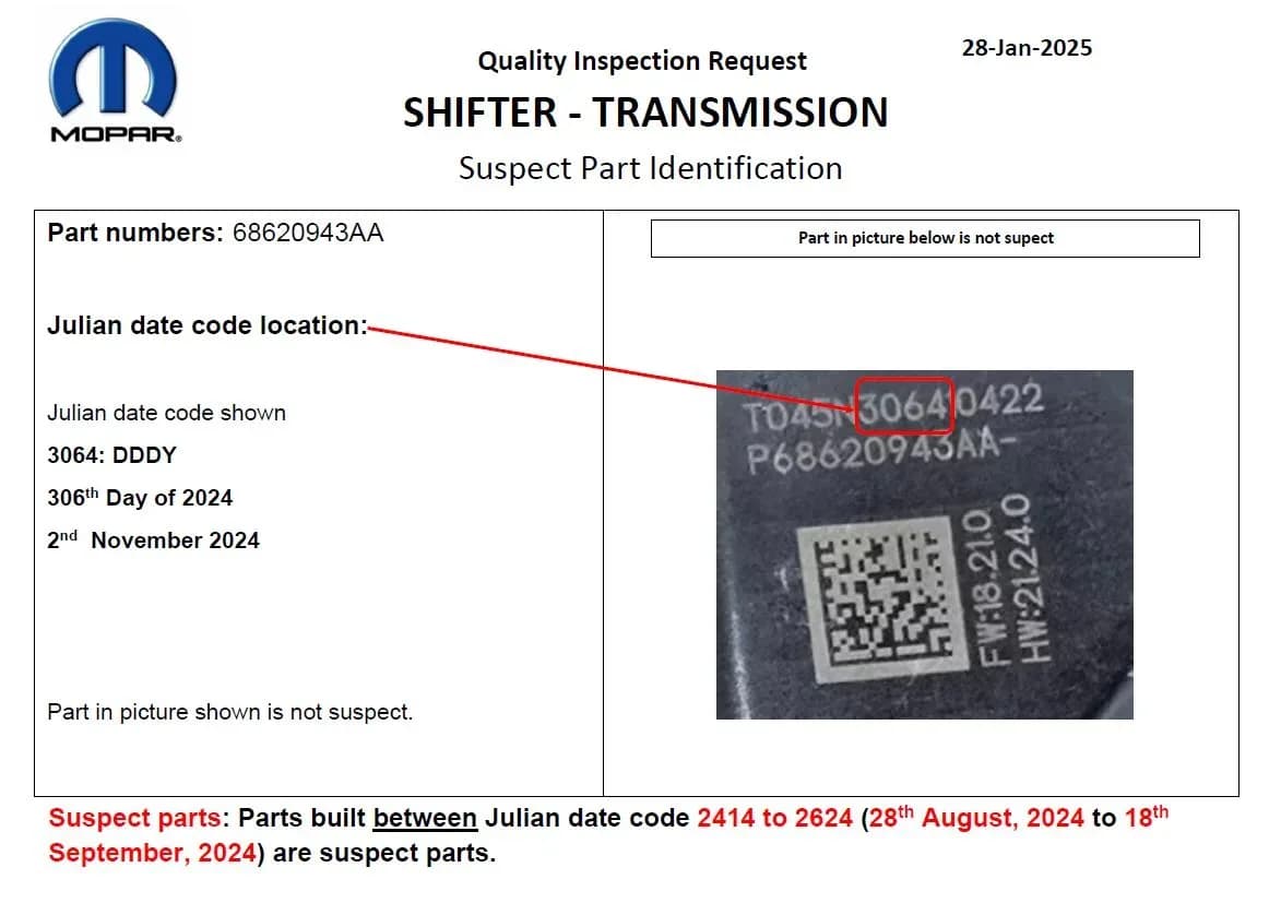 2025 Jeep Wrangler — manufacturer_communication document image 1