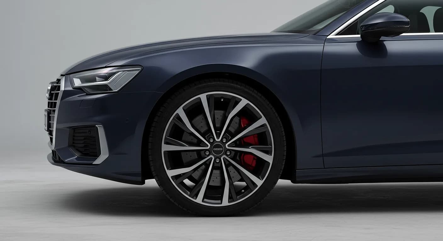 2023 Audi A6 — Audi self-leveling suspension leans