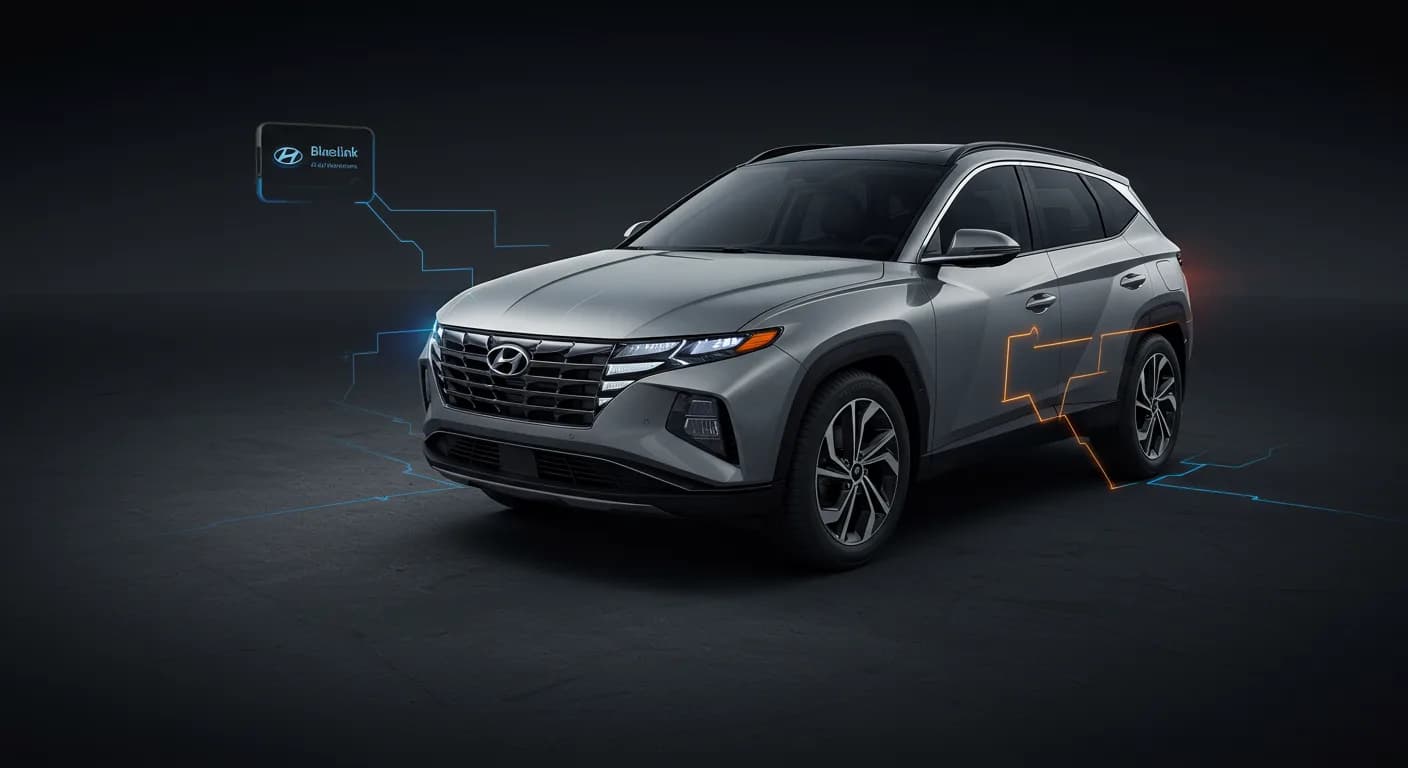 2025 Hyundai Tucson — Hyundai Bluelink connectivity