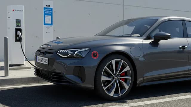 2022 Audi RS e-tron GT — Audi e-tron GT charging flap display
