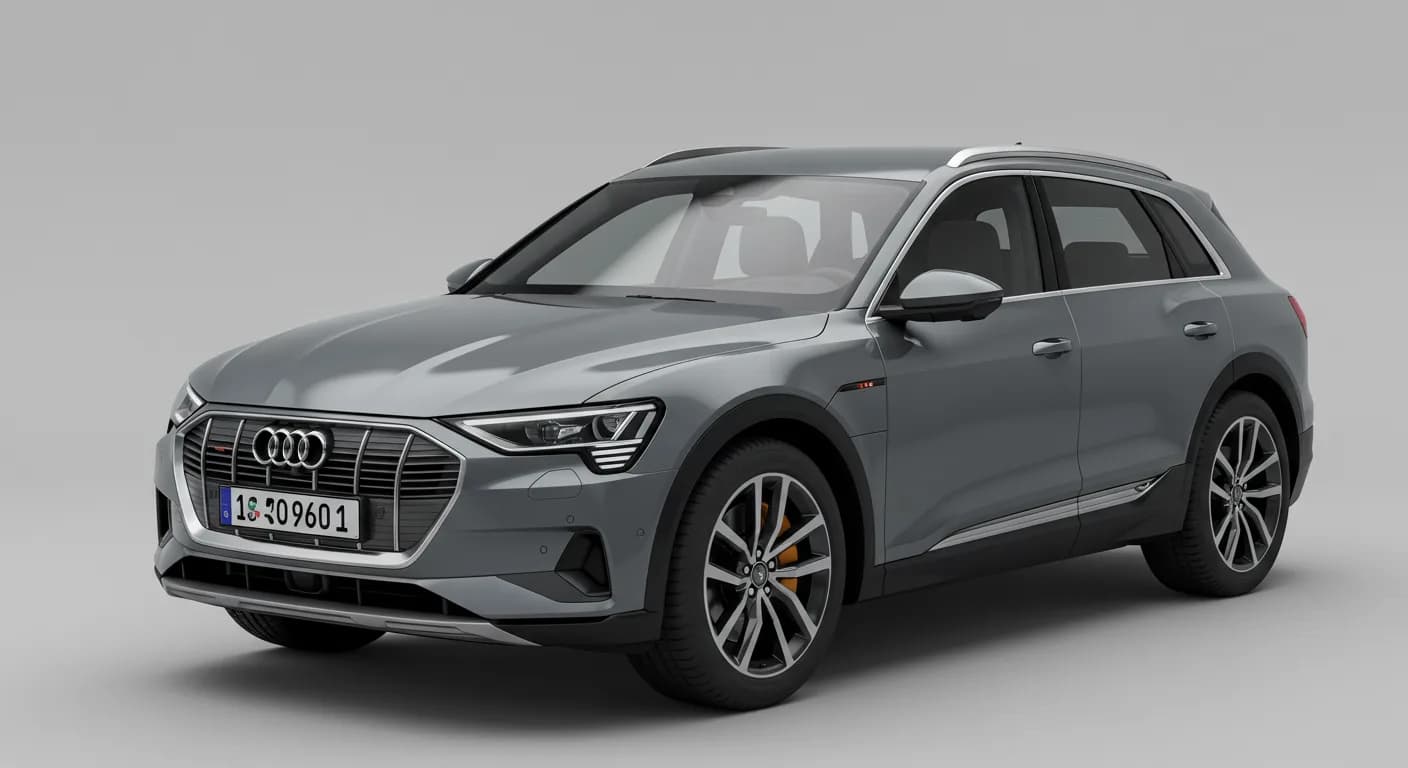 2022 Audi e-tron — Audi CARB EO Label placement