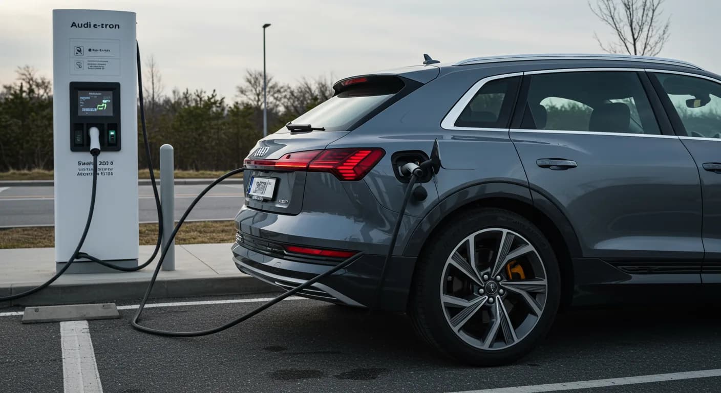 2022 Audi e-tron — Audi e-tron DC charging aborted