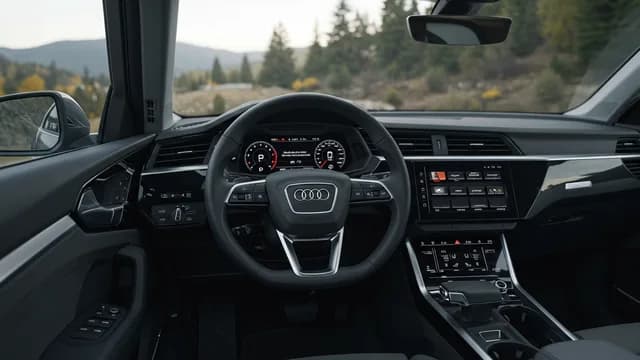 2023 Audi e-tron — Audi e-tron radio plays parked