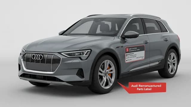2021 Audi e-tron — Audi remanufactured parts label