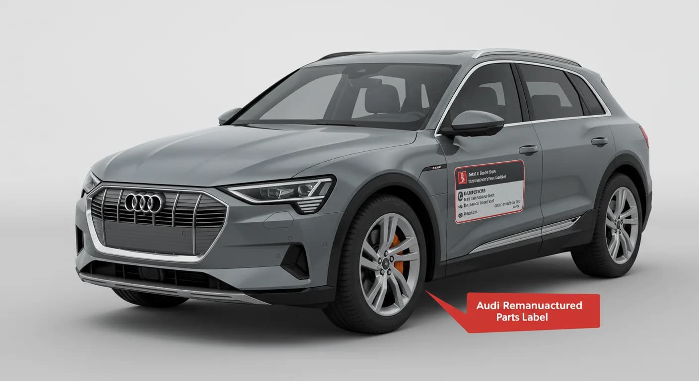 2021 Audi e-tron — Audi remanufactured parts label