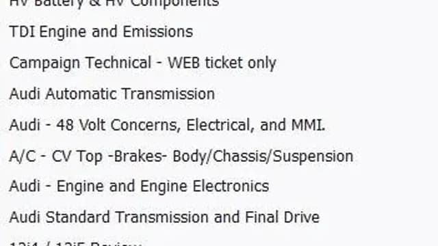 2025 Audi A5 — manufacturer_communication document image 1