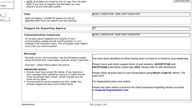 2023 Jeep Wrangler — manufacturer_communication document image 1