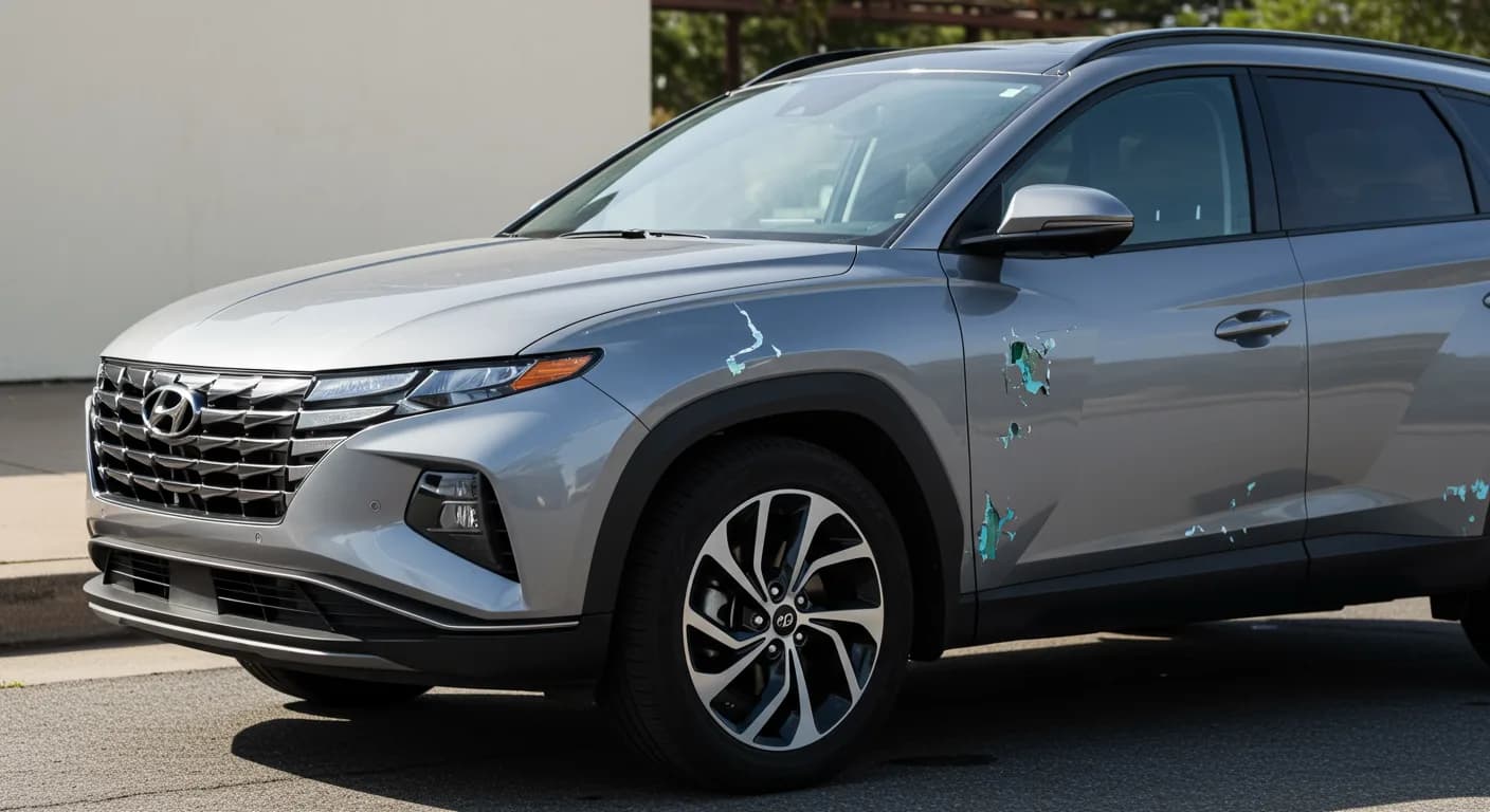 2021 Hyundai Tucson — Hyundai paint peeling