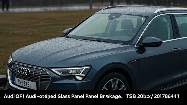 2021 Audi e-tron — Audi e-tron broken sunroof glass