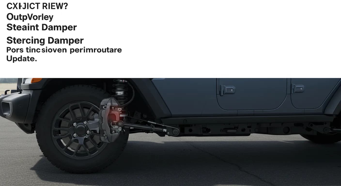2024 Jeep Wrangler — Jeep Wrangler steering damper