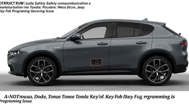 2024 Alfa Romeo Tonale — Alfa Romeo Tonale key fob programming