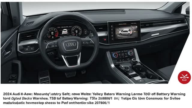 2024 Audi Q8 — 2024 Audi Q8 yellow battery warning
