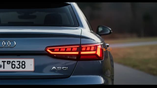 2021 Audi A4 — 2021 Audi A4 tail lamp warning