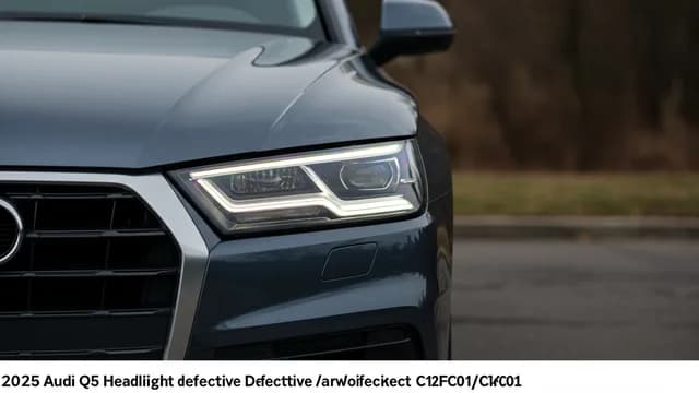 2025 Audi Q5 — 2025 Audi Q5 headlight defective C12FC01