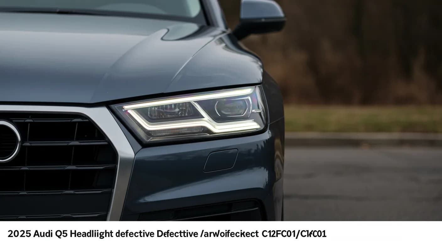2025 Audi Q5 — 2025 Audi Q5 headlight defective C12FC01