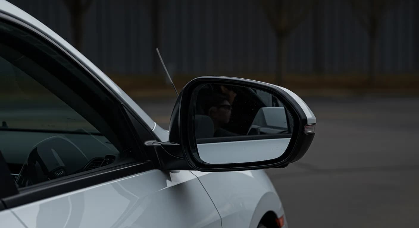 2022 Honda Civic — Honda rearview mirror detached