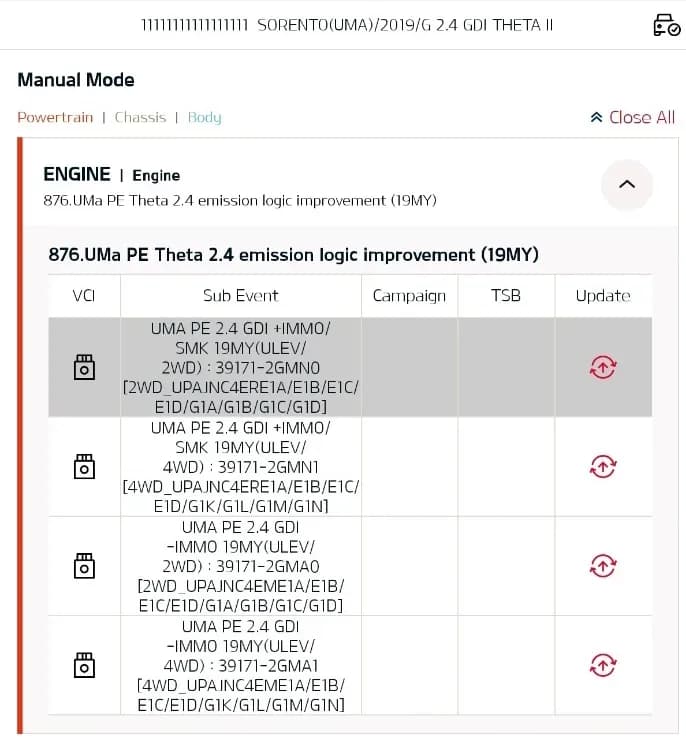 2022 Kia Sportage — manufacturer_communication document image 1