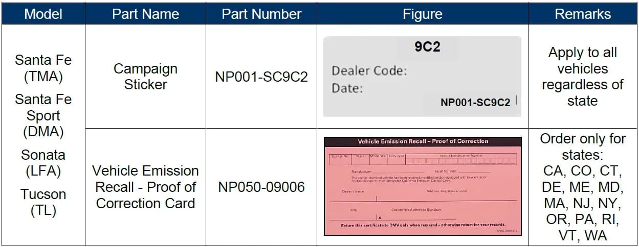 2021 Hyundai Tucson — manufacturer_communication document image 1