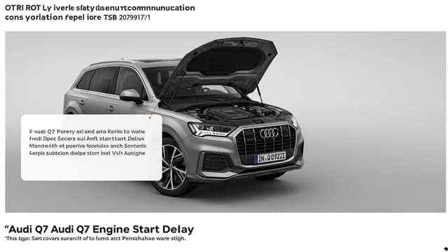 2023 Audi Q7 — Audi Q7 engine start delay